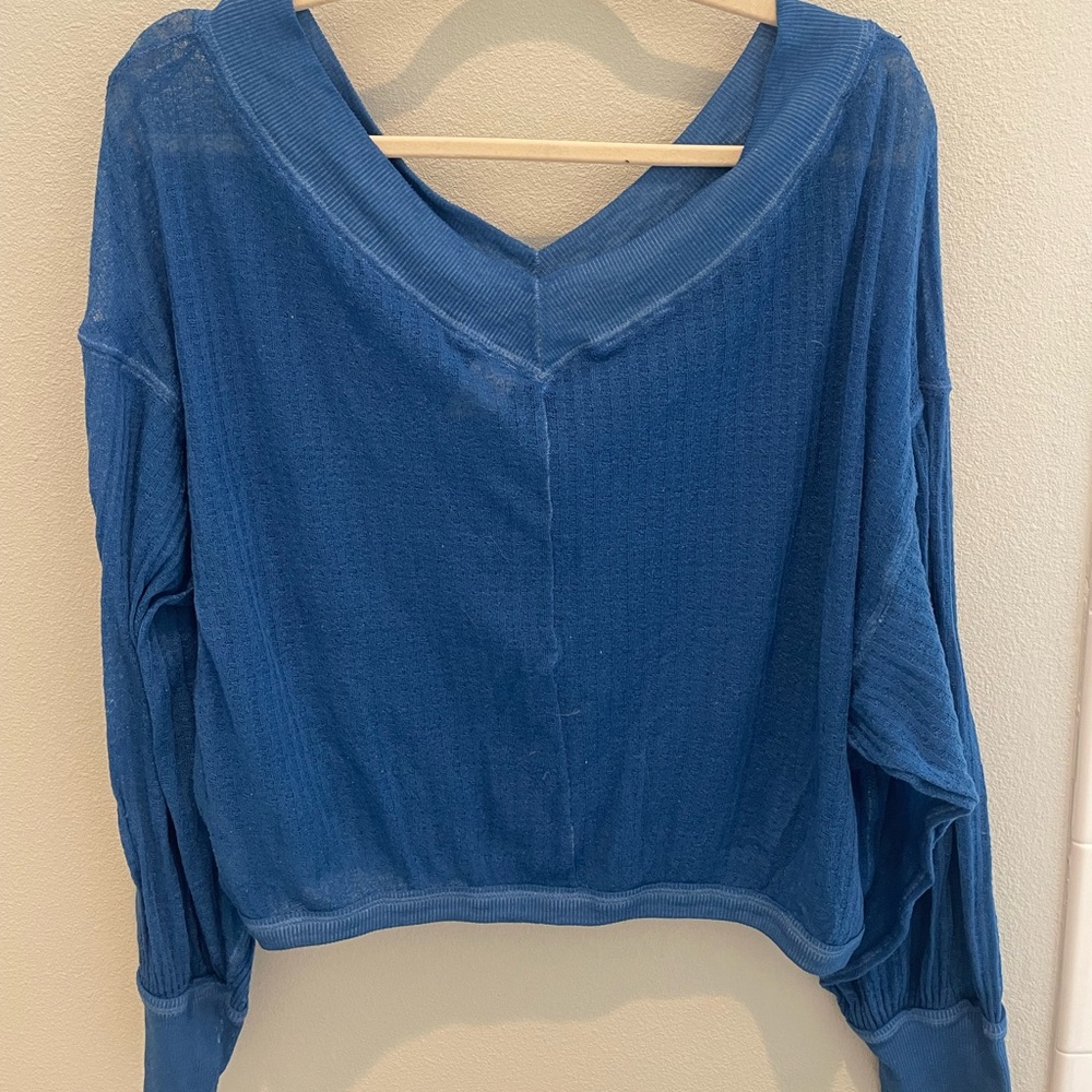 Free People Waffle Top